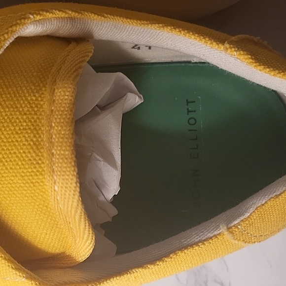 JOHN ELLIOTT HAZE CANVAS LOW TOP SNEAKER CANARY MEN'S SZ 41 - Picture 15 of 17